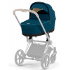 Коляска для новорожденных Cybex Priam IV Chrome Brown Mountain Blue