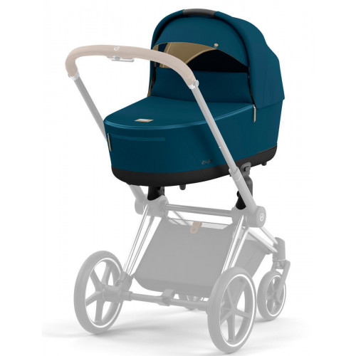 Коляска для новорожденных Cybex Priam IV Chrome Brown Mountain Blue