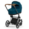 Коляска для новорожденных Cybex Priam IV Chrome Brown Mountain Blue