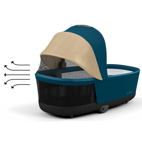 Коляска для новорожденных Cybex Priam IV Chrome Brown Mountain Blue