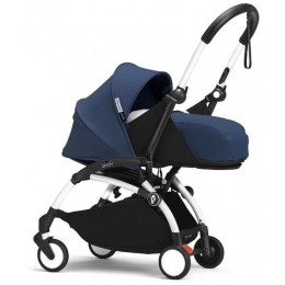 Коляска для новорожденных Stokke YOYO3 Newborn Pack 0+ рама белая White Air France Blue