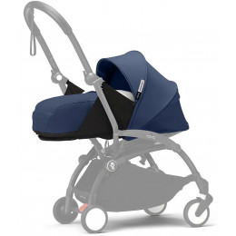 Коляска для новорожденных Stokke YOYO3 Newborn Pack 0+ рама белая White Air France Blue
