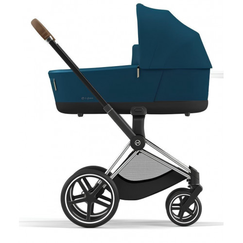 Коляска для новорожденных Cybex Priam IV Chrome Brown Mountain Blue