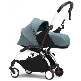 Коляска для новорожденных Stokke YOYO3 Newborn Pack 0+ рама белая White Aqua