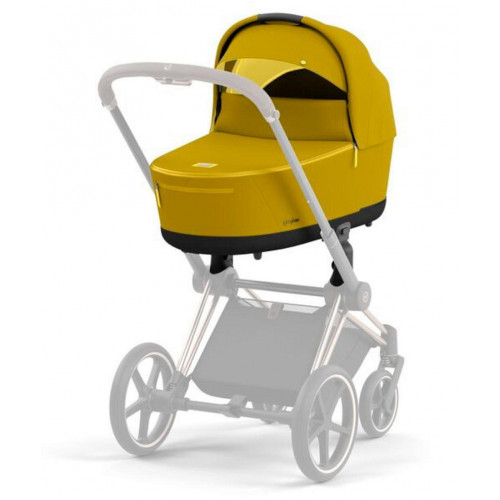 Коляска для новорожденных Cybex Priam IV Chrome Brown Mustard Yellow