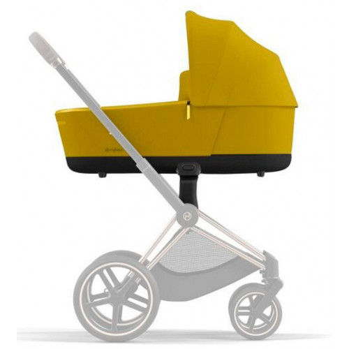Коляска для новорожденных Cybex Priam IV Chrome Brown Mustard Yellow