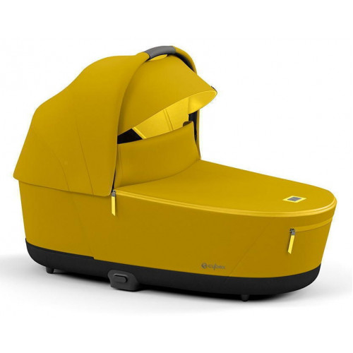 Коляска для новорожденных Cybex Priam IV Chrome Brown Mustard Yellow
