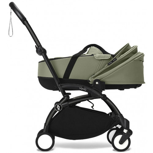 Коляска для новорожденных Stokke YOYO3 Newborn Shell 0+ рама чёрная Black Olive