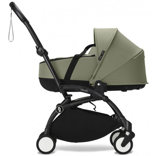 Коляска для новорожденных Stokke YOYO3 Newborn Shell 0+ рама чёрная Black Olive