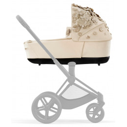 Коляска для новорожденных Cybex Priam IV Chrome Brown Simply Flowers Beige (Nude Beige)