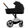 Коляска для новорожденных Cybex Priam IV Chrome Brown Stardust Black Plus