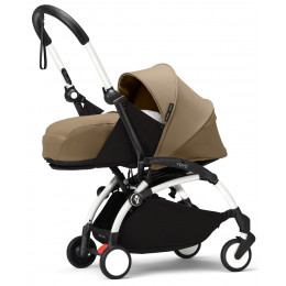 Коляска для новорожденных Stokke YOYO3 Newborn Pack 0+ рама белая White Toffee