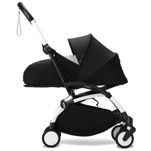 Коляска для новорожденных Stokke YOYO3 Newborn Pack 0+ рама белая White Black