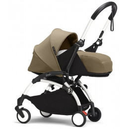 Коляска для новорожденных Stokke YOYO3 Newborn Pack 0+ рама белая White Toffee