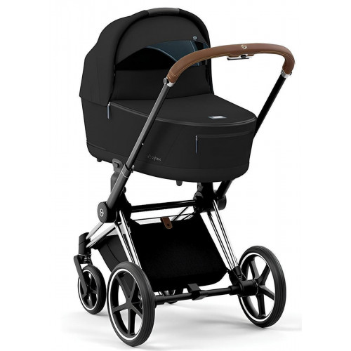 Коляска для новорожденных Cybex Priam IV Chrome Brown Stardust Black Plus