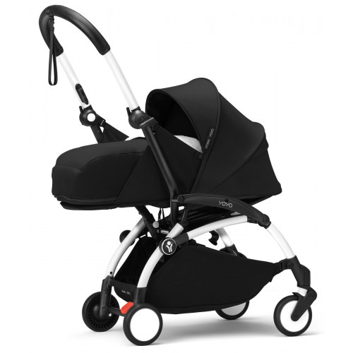 Коляска для новорожденных Stokke YOYO3 Newborn Pack 0+ рама белая White Black