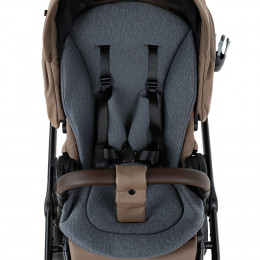 Детская коляска Roan Sol Vintage Leather 2.0 2 в 1 SL/11/L Camel/Black/руч.Тем.коричневый