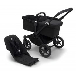 Коляска Bugaboo Donkey 5 base без капюшона 2 в 1 Black/Midnight Black