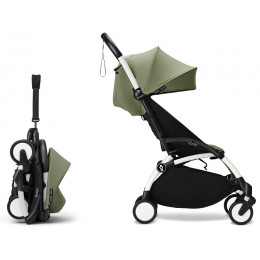 Коляска Stokke YOYO3 Newborn Pack рама белая White 2 в 1 Olive