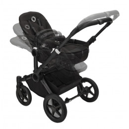 Коляска Bugaboo Donkey 5 base без капюшона 2 в 1 Black/Midnight Black