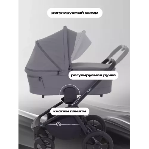 Коляска 2 в 1 Rant Flex 2025 RA076 Graphite