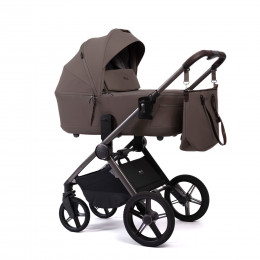 Купить коляску 2 в 1 Peppy Monaco thermo, в цвете Mocca (рама серо-коричневая)