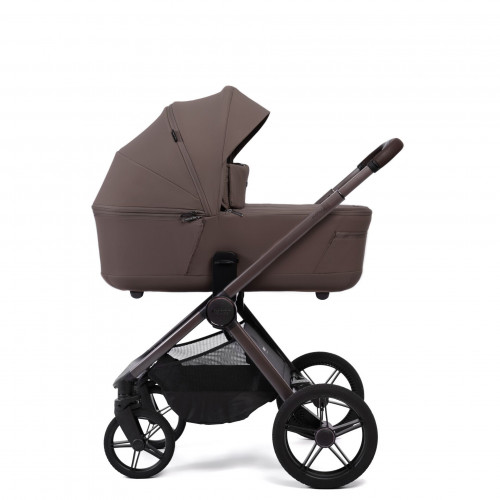Купить коляску 2 в 1 Peppy Monaco thermo, в цвете Mocca (рама серо-коричневая)