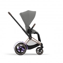 Купить коляску 2в1 Cybex e-Priam, в цвете Mirage Grey (шасси Rose Gold)