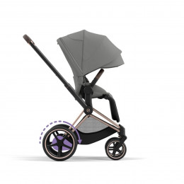 Купить коляску 2в1 Cybex e-Priam, в цвете Mirage Grey (шасси Rose Gold)