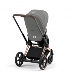 Купить коляску 2в1 Cybex e-Priam, в цвете Mirage Grey (шасси Rose Gold)