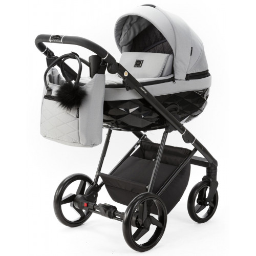 Детская коляска Adamex Quantum 2 в 1 Q-TK83 TIP (СВ.СЕРЫЙ)