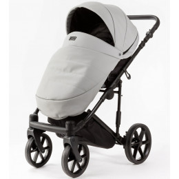 Детская коляска Adamex Locco Light Deluxe 2 в 1 LL-SA03 (СВ.СЕРАЯ КОЖА)