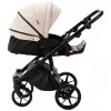 Детская коляска Adamex Nola Deluxe 2 в 1 N-SD113 (СВ.БЕЖ.КОЖА + Т.БЕЖ.КОЖА)