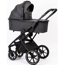 Детская коляска Peppy Tecla 2 в 1 Shadow Antrazit Chrome Edition (Графитовый)
