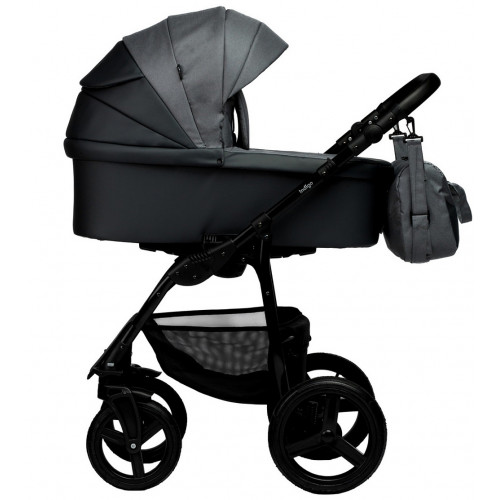 Детская коляска Indigo Impulse Eco 2 в 1 Ie06 серая кожа/серый