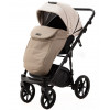 Детская коляска Adamex Nola Deluxe 2 в 1 N-SD113 (СВ.БЕЖ.КОЖА + Т.БЕЖ.КОЖА)