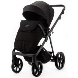 Детская коляска Adamex Delta Natura 2 в 1 DN-11-CARBON (ЧЕРНЫЙ)