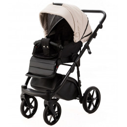 Детская коляска Adamex Nola Deluxe 2 в 1 N-SD113 (СВ.БЕЖ.КОЖА + Т.БЕЖ.КОЖА)