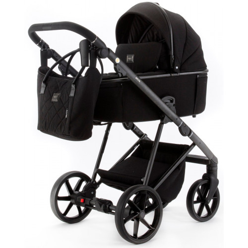Детская коляска Adamex Delta Natura 2 в 1 DN-11-CARBON (ЧЕРНЫЙ)