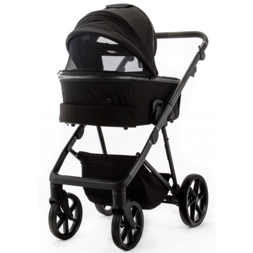 Детская коляска Adamex Delta Natura 2 в 1 DN-11-CARBON (ЧЕРНЫЙ)
