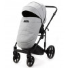 Детская коляска Adamex Zico Deluxe New 2 в 1 ZN-SA03 СВЕТЛО-СЕРАЯ КОЖА