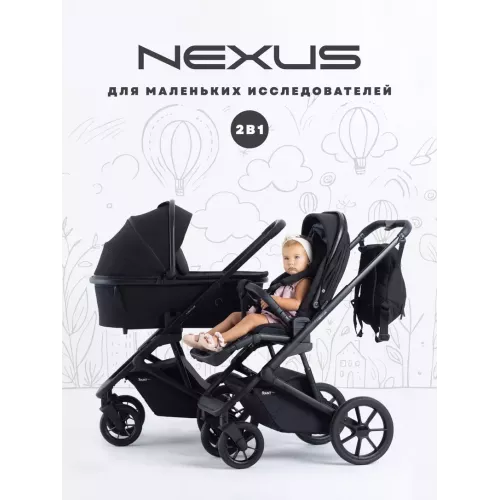Коляска 2 в 1 Rant Basic Nexus Black