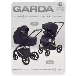 Коляска 2 в 1 Rant Garda Black