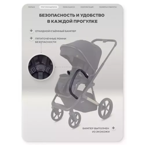 Коляска 2 в 1 Rant Garda Black