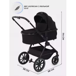 Коляска 2 в 1 Rant Moss 2025 Black