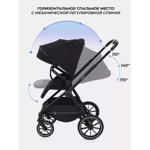 Коляска 2 в 1 Rant Moss 2025 Black