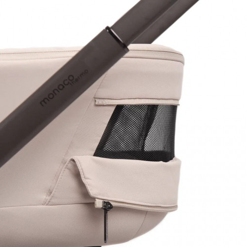 Купить коляску 2 в 1 Peppy Monaco thermo Beige (рама серо-коричневая)