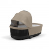 Купить коляску 2в1 Cybex e-Priam, в цвете Cozy Beige (шасси Rose Gold)