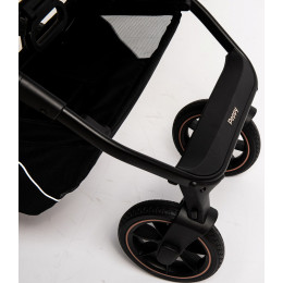 Детская коляска Peppy Tecla 2 в 1 Shadow Black Chrome Edition (Черный)