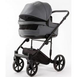 Детская коляска Adamex Locco Light Deluxe 2 в 1 LL-SA32 (СЕРАЯ КОЖА)
